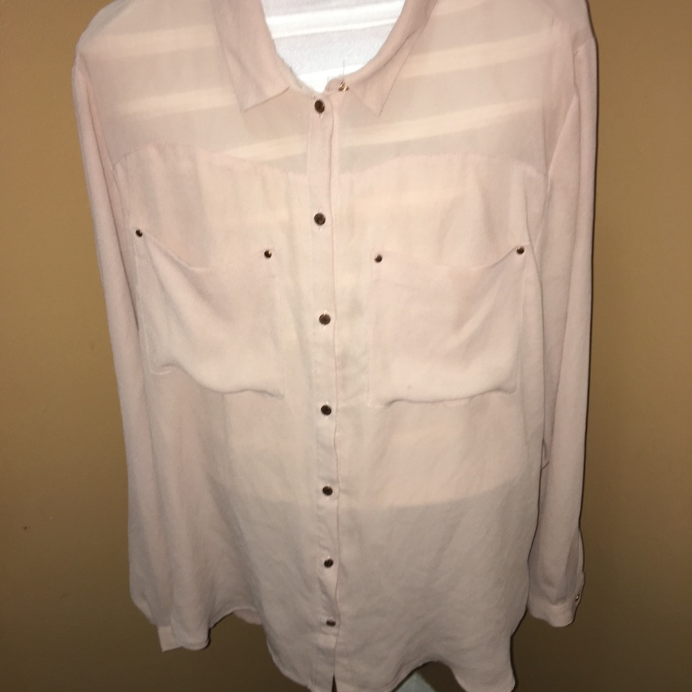 Peachy pink blouse